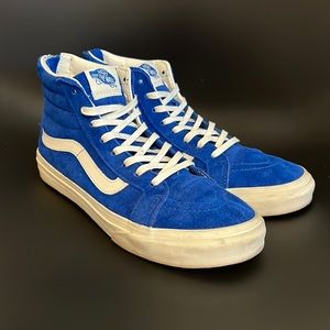 Vans Sk8-Hi Blue Suede High-Top Sneakers